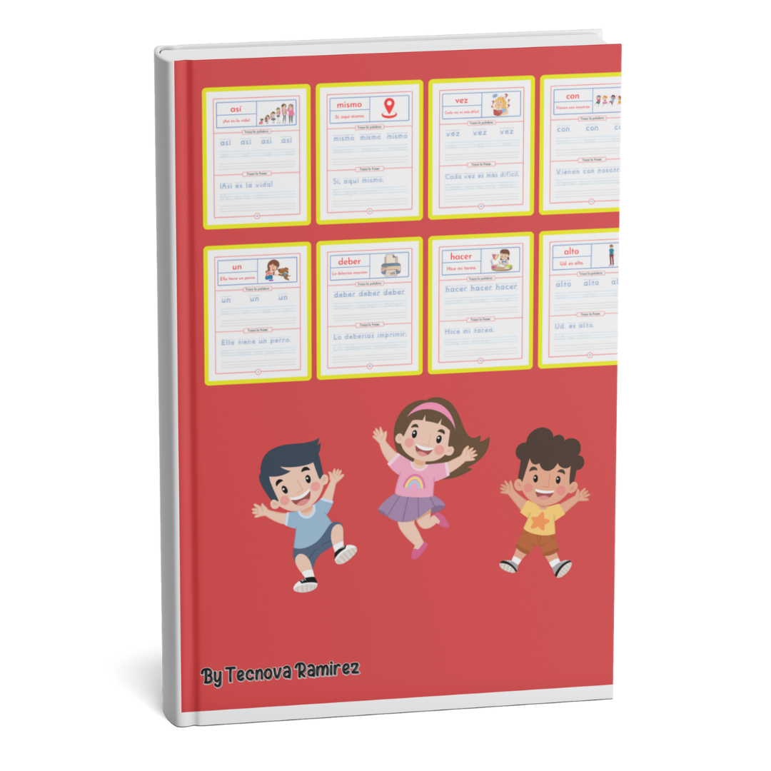 100 Spanish Sight Words Workbook for Kids (Ages 3+) | Printable Handwriting Practice PDF - Image 2